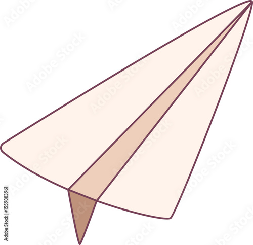 Paper Plane illustration, perfect for design graphic needs