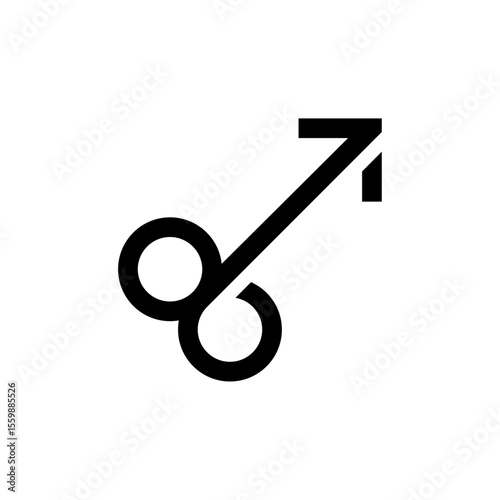 Male symbol icon sign vector template