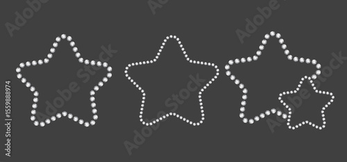 Jewel Rhinestone Star Frame Element