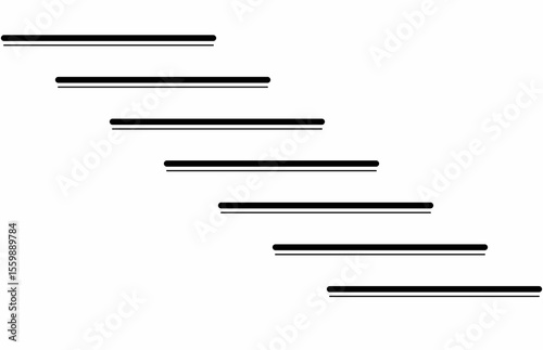black lines in white background 