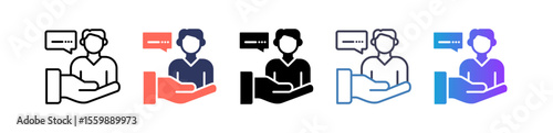 Customer multiple icon
