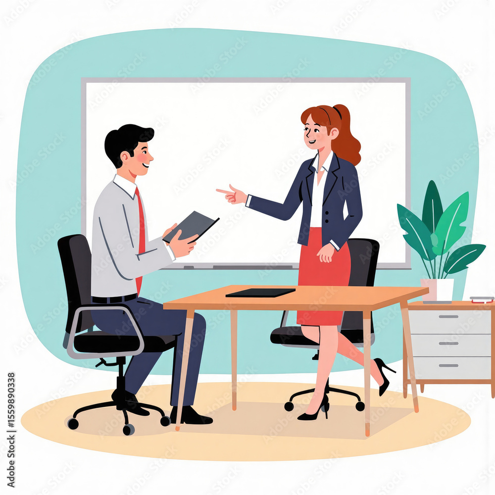 Obraz premium Flat style, Vector illustration for Business. 
