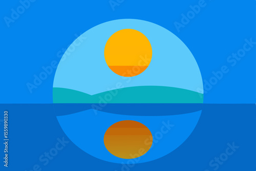 A vibrant illustration of a fried egg, a golden sphere against a blue sky, captures the essence of a sunny breakfast