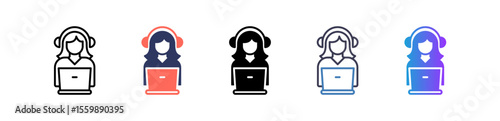 Call Center multiple icon