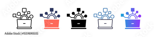 Digitalization multiple icon