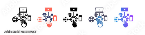 Digital multiple icon