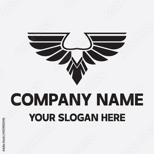 Eagle logo vector illustrations design template photo