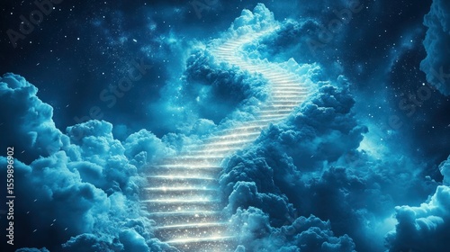 Tapety artystyczne Celestial staircase to the stars