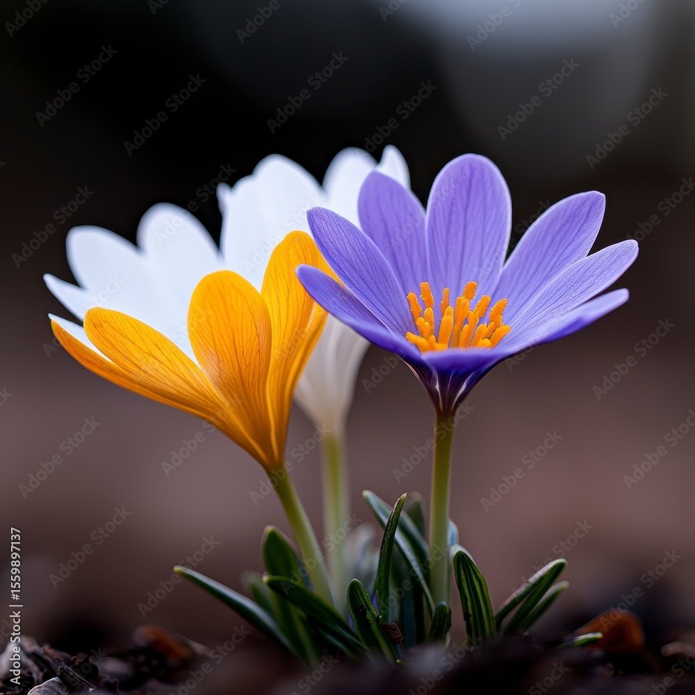 Fototapeta premium A Riot of Colors A colorful feast of the spring garden. Vibrant hues paint a breathtaking springtime landscape a delightful spectacle of blossoming flora.