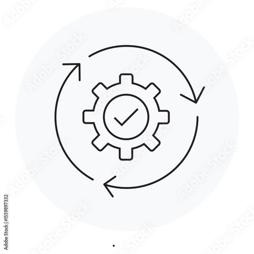 Agile Cycle icon, Driving Innovation Through the Agile Cycle, Adaptive Progress Mastering the Agile Development Loop, vector