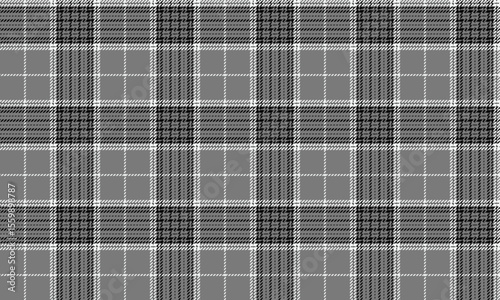 Seamless plaid pattern, gray, white, black, simple and elegant design, suitable for designing clothes, skirts, pants, suits, dresses, adding a classic and modern look.