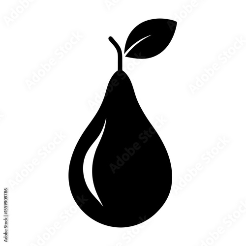 pear isolated on white background
