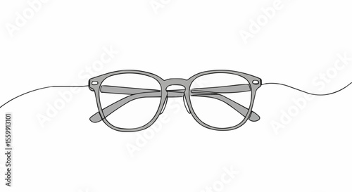 Simple eyeglasses illustration.