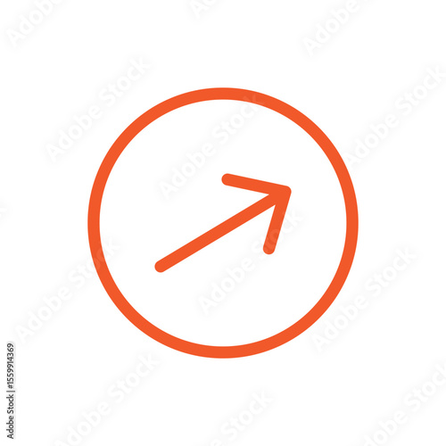 arrow pointing left right in circle orange for icon flat isolated on white, circle with arrow for button interface app, clip art arrow sign, arrow simple symbol for direction