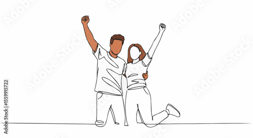A Couple’s Celebratory Joy in Minimalism.