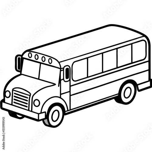 vector illustration of a bus