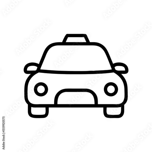 Black silhouette vector illustration of a classic car icon for transportation design