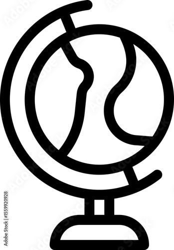 Simple World Globe Linear Icon