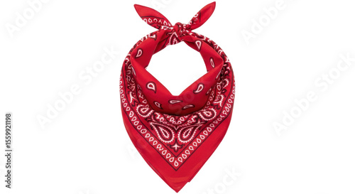 Isolated Red Bandana