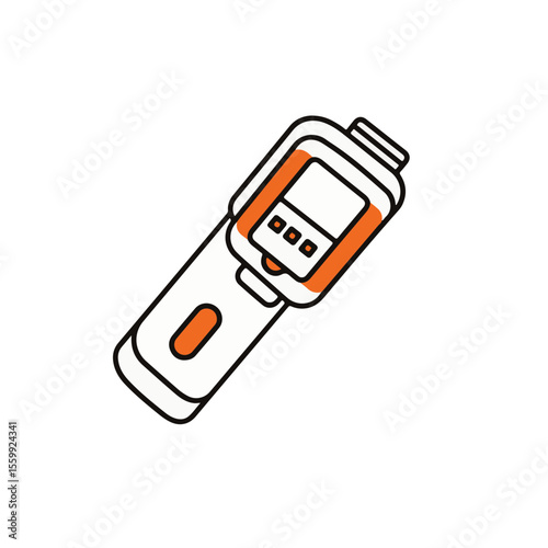 A portable thermometer used to measure temperature. 