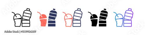 Plastic multiple icon
