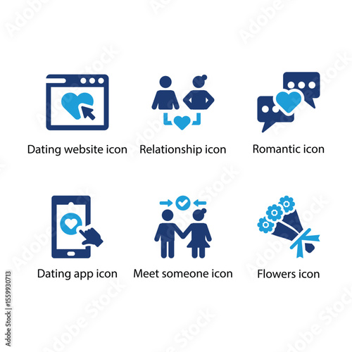 Dating website, Relationship, Romantic, Dating app, Meet someone, Flowers icon