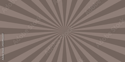 Retro design with radiating rays in a brownish color scheme suitable for vintage posters or comic book illustration