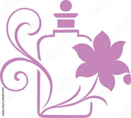 vector illustration of a perfume