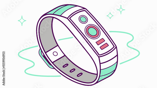 Bio-mechanical high-tech dynamic cyber mechanical Smart wearable device concept sleek