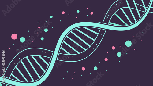 Science data abstract smart electronics Abstract dna strand made glowing tech