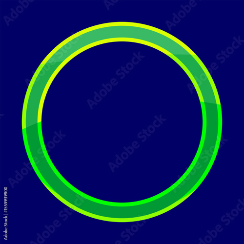 Abstract pattern with concentric green and yellow rings over deep blue, creating a playful and modern look perfect for tech branding, UI, or dynamic backgrounds