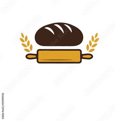 vector illustration of a bread