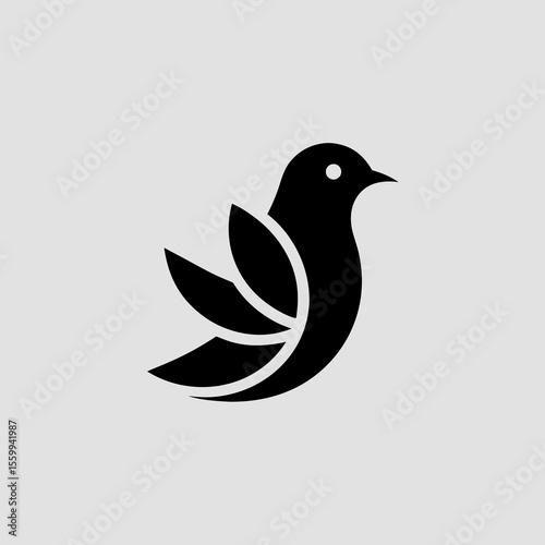 Minimalist Bird Silhouette Logo — Clean & Elegant Vector Style