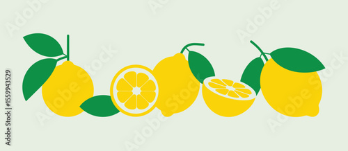 Collection of Simple Lemon Silhouettes