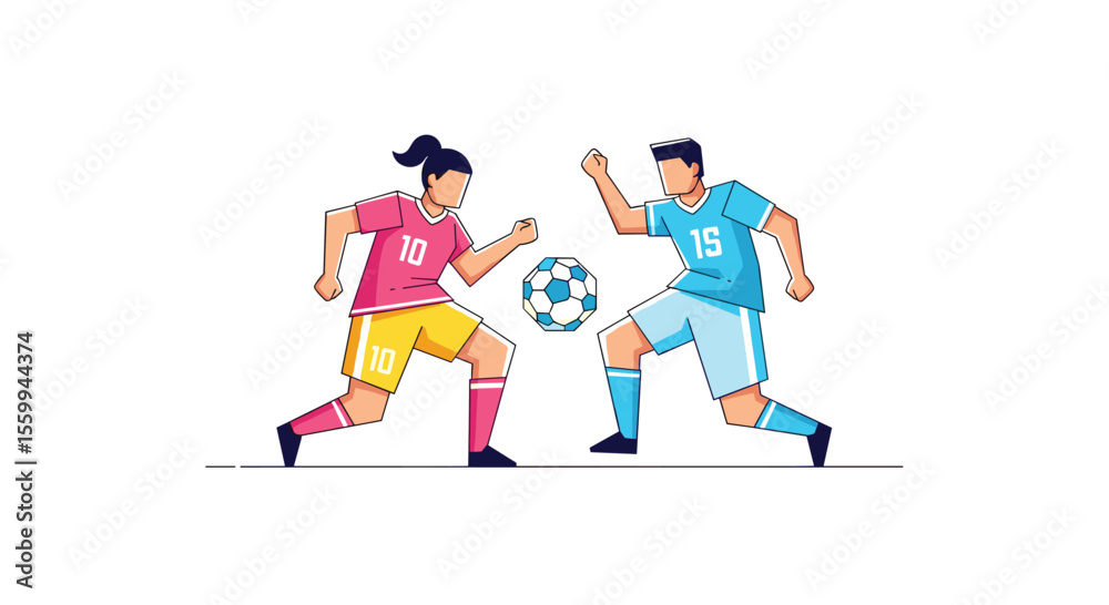 Obraz premium A Detailed Explanation of Various Soccer Moves and Tactics to Improve Game Skills