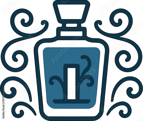 illustration of a bottle of wine