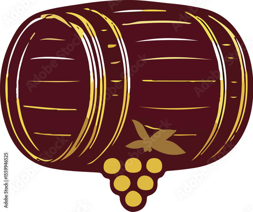 "Barrel & Grapes