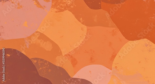 Abstract Earth Tones Background with Organic Shapes and Textures