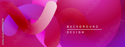 Abstract pink, purple gradients overlap. Modern design elements create dynamic visual texture. Background features text background, design.