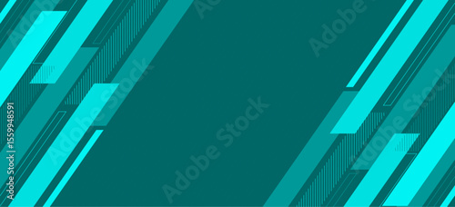 Presentation background design with angular line shape-Abstract modern teal background for banner, poster, seminar, brochure-Futuristic template with multiple color shape