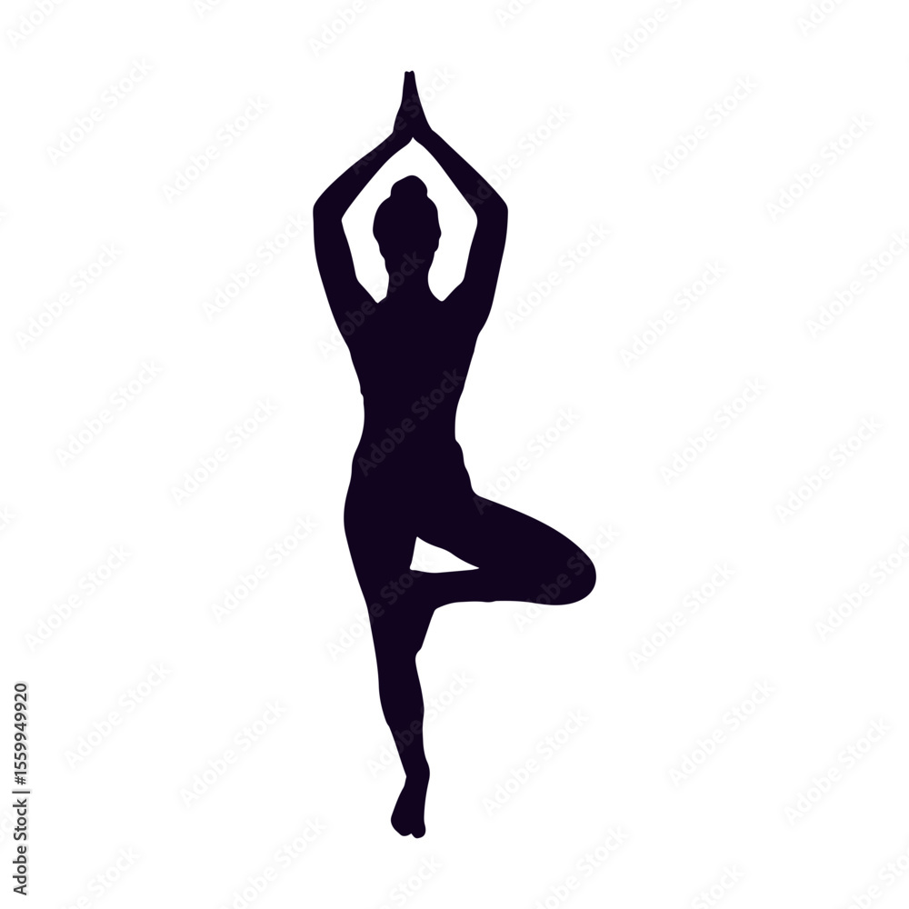 Fototapeta premium Yoga Poses Silhouette