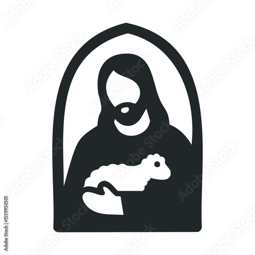 Iconic religious symbol: christian art depicting mother mary and child jesus.