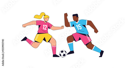Passionate People Playing Sport Actively Together Demonstrating Physical Ability and Competition in Friendly Atmosphere