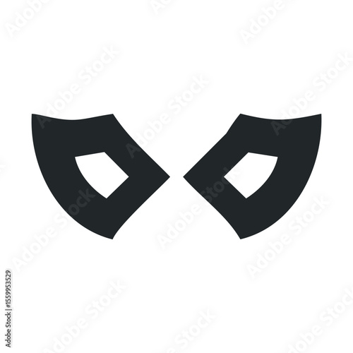 Minimalist black and white theater masks symbolizing comedy and tragedy.