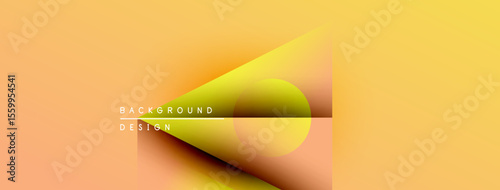 Abstract gradient background. Yellow, orange hues blend smoothly. Minimalist design with geometric shapes, text overlay present. Modern aesthetic.