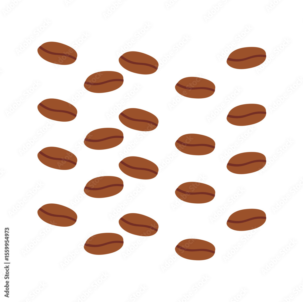 Obraz premium vector a bean coffee pattern