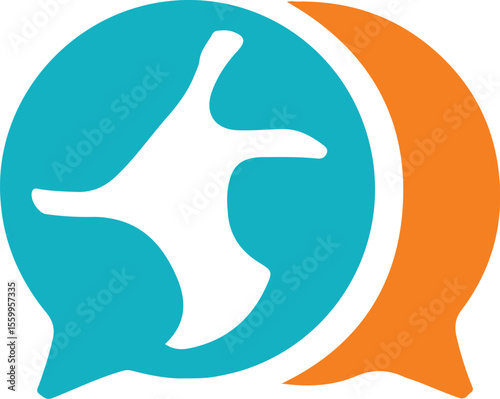 "LinguaLift – Symbol of Conversational Uplift and Cross-Talk Energy"