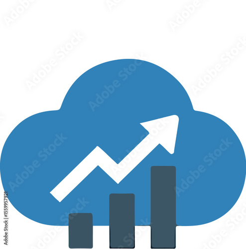 "CloudMetrics – Symbol of Growth, Data Insight, and Cloud Architecture"