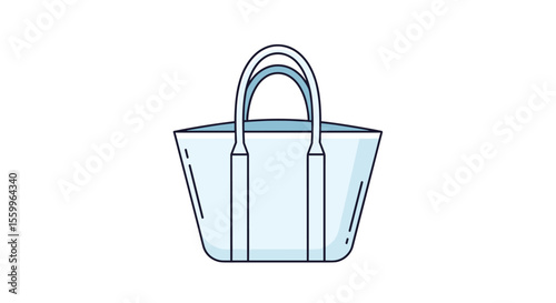 Stylish Transparent Tote Bag Ideal for Summer Beach Vacations and Everyday Activities Use