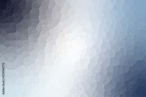 Crystallized mosaic vector background in smooth icy tones with polygon shapes and soft transitions